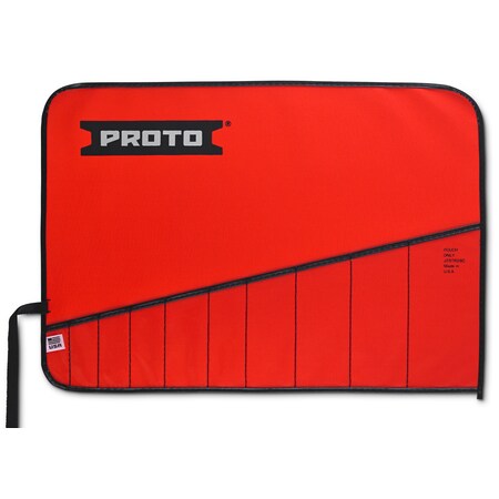Proto Red Canvas 10-Pocket Tool Roll J25TR28C
